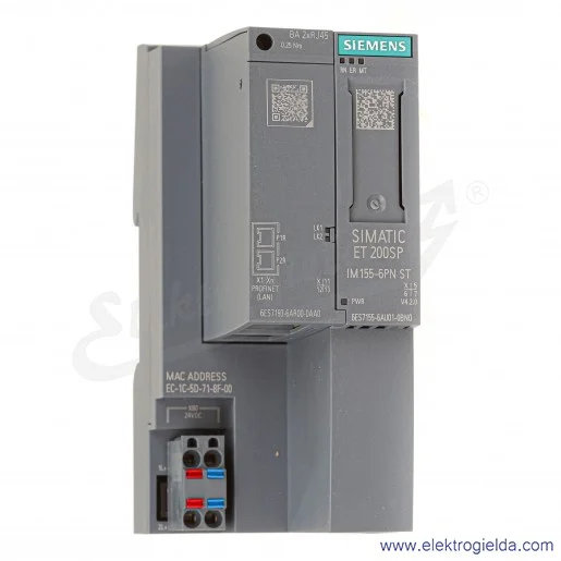 Moduł interfejsu 6ES7155-6AA01-0BN0 ET 200SP profinet IM155-6PN standard, max 32 moduły rozszerzeń, zawiera busadapter (2 X RJ4 Moduł interfejsu 6ES7155-6AA01-0BN0 ET 200SP profinet IM155-6PN standard, max 32 moduły rozszerzeń, zawiera busadapter (2 X RJ4