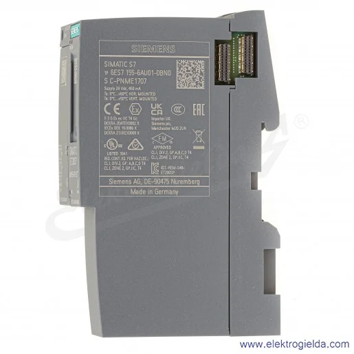 Moduł interfejsu 6ES7155-6AA01-0BN0 ET 200SP profinet IM155-6PN standard, max 32 moduły rozszerzeń, zawiera busadapter (2 X RJ4 Moduł interfejsu 6ES7155-6AA01-0BN0 ET 200SP profinet IM155-6PN standard, max 32 moduły rozszerzeń, zawiera busadapter (2 X RJ4
