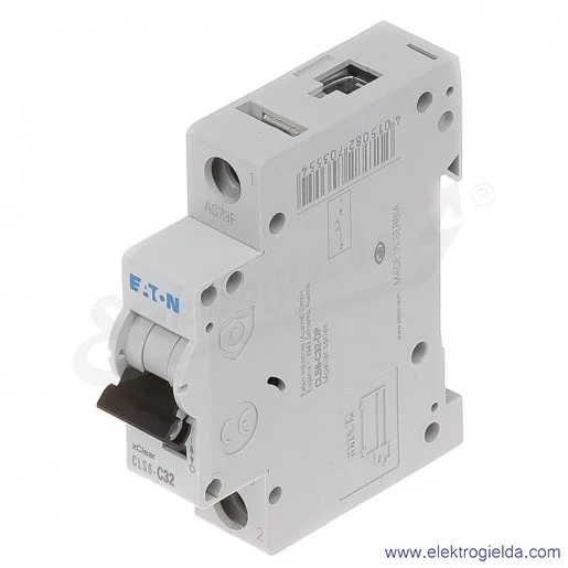 Wyłącznik nadprądowy jednotorowy CLS6-C32 1P C 32A AC 6kA Wyłącznik nadprądowy jednotorowy CLS6-C32 1P C 32A AC 6kA