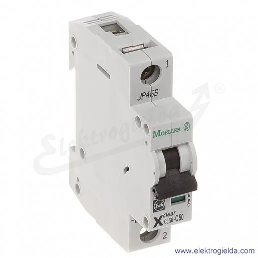 Wyłącznik nadprądowy jednotorowy CLS6-C50 1P C 50A AC 6kA Wyłącznik nadprądowy jednotorowy CLS6-C50 1P C 50A AC 6kA