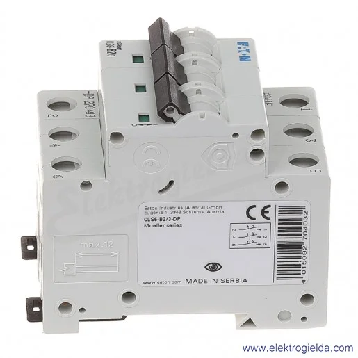 Wyłącznik nadprądowy trzytorowy CLS6-B2 3P B 2A AC 6kA Wyłącznik nadprądowy trzytorowy CLS6-B2 3P B 2A AC 6kA