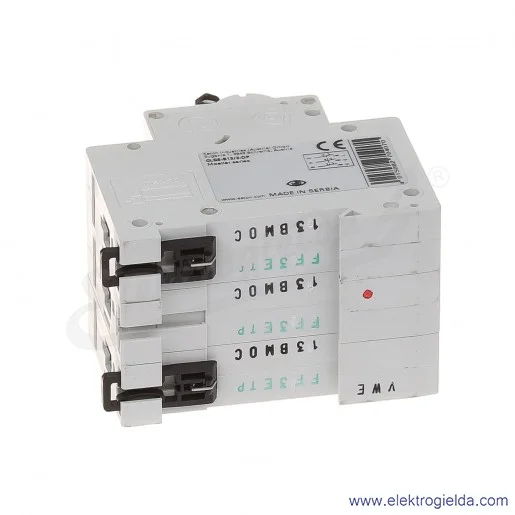 Wyłącznik nadprądowy trzytorowy CLS6-B13 3P B 13A AC 6kA Wyłącznik nadprądowy trzytorowy CLS6-B13 3P B 13A AC 6kA