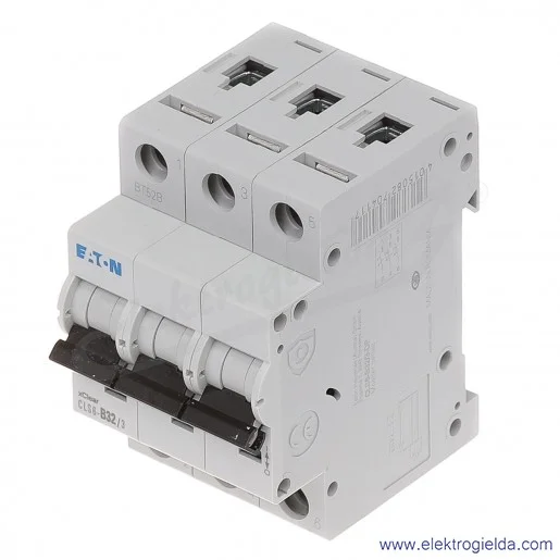 Wyłącznik nadprądowy trzytorowy CLS6-B32 3P B 32A AC 6kA Wyłącznik nadprądowy trzytorowy CLS6-B32 3P B 32A AC 6kA