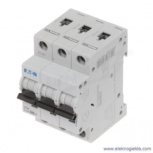 Wyłącznik nadprądowy trzytorowy CLS6-B40 3P B 40A AC 6kA Wyłącznik nadprądowy trzytorowy CLS6-B40 3P B 40A AC 6kA