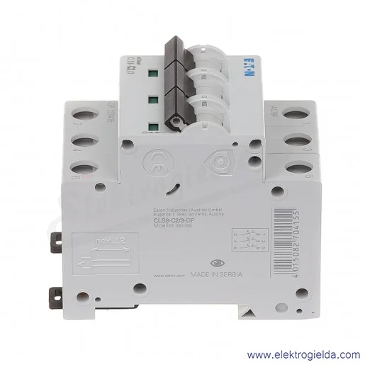 Wyłącznik nadprądowy trzytorowy CLS6-C2 3P C 2A AC 6kA Wyłącznik nadprądowy trzytorowy CLS6-C2 3P C 2A AC 6kA