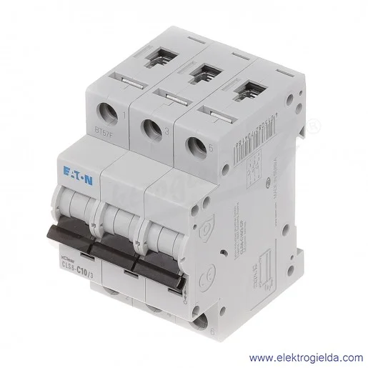 Wyłącznik nadprądowy trzytorowy CLS6-C10 3P C 10A AC 6kA Wyłącznik nadprądowy trzytorowy CLS6-C10 3P C 10A AC 6kA