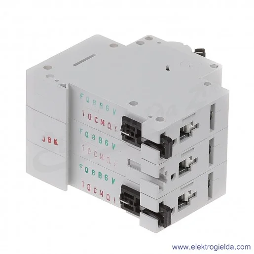 Wyłącznik nadprądowy trzytorowy CLS6-C10 3P C 10A AC 6kA Wyłącznik nadprądowy trzytorowy CLS6-C10 3P C 10A AC 6kA