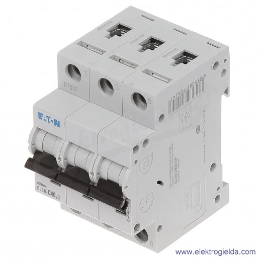 Wyłącznik nadprądowy trzytorowy CLS6-C40 3P C 40A AC 6kA Wyłącznik nadprądowy trzytorowy CLS6-C40 3P C 40A AC 6kA