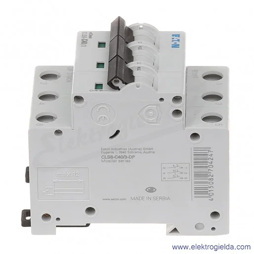Wyłącznik nadprądowy trzytorowy CLS6-C40 3P C 40A AC 6kA Wyłącznik nadprądowy trzytorowy CLS6-C40 3P C 40A AC 6kA