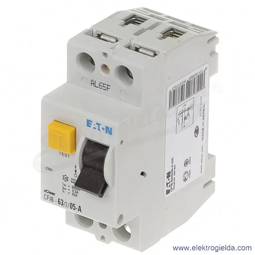 Wyłącznik różnicowoprądowy CFI6-63/2/05-A 2P 63A 0,50A typ A Wyłącznik różnicowoprądowy CFI6-63/2/05-A 2P 63A 0,50A typ A