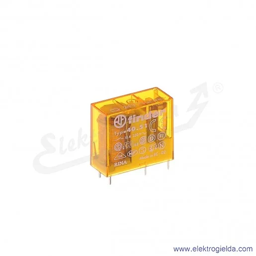 Przekaźnik elektromagnetyczny 40.51.8.024.0000 1P 24V AC Przekaźnik elektromagnetyczny 40.51.8.024.0000 1P 24V AC