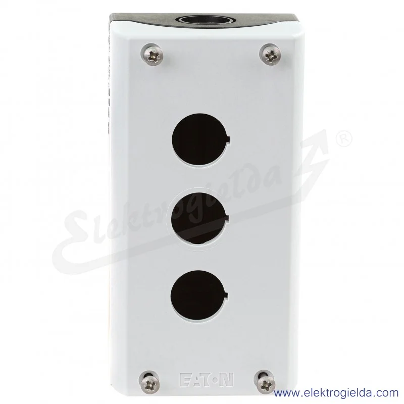 Kaseta pusta 216538, M22-I3, 3 otworowa 22mm, szara, IP67 Kaseta pusta 216538, M22-I3, 3 otworowa 22mm, szara, IP67