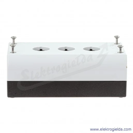 Kaseta pusta 216538, M22-I3, 3 otworowa 22mm, szara, IP67 Kaseta pusta 216538, M22-I3, 3 otworowa 22mm, szara, IP67