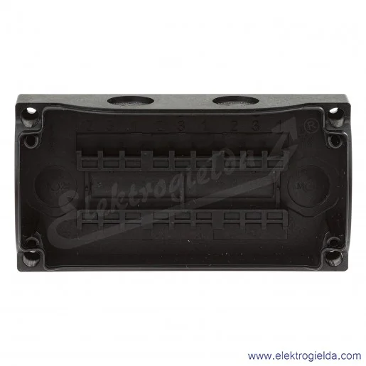 Kaseta pusta 216538, M22-I3, 3 otworowa 22mm, szara, IP67 Kaseta pusta 216538, M22-I3, 3 otworowa 22mm, szara, IP67