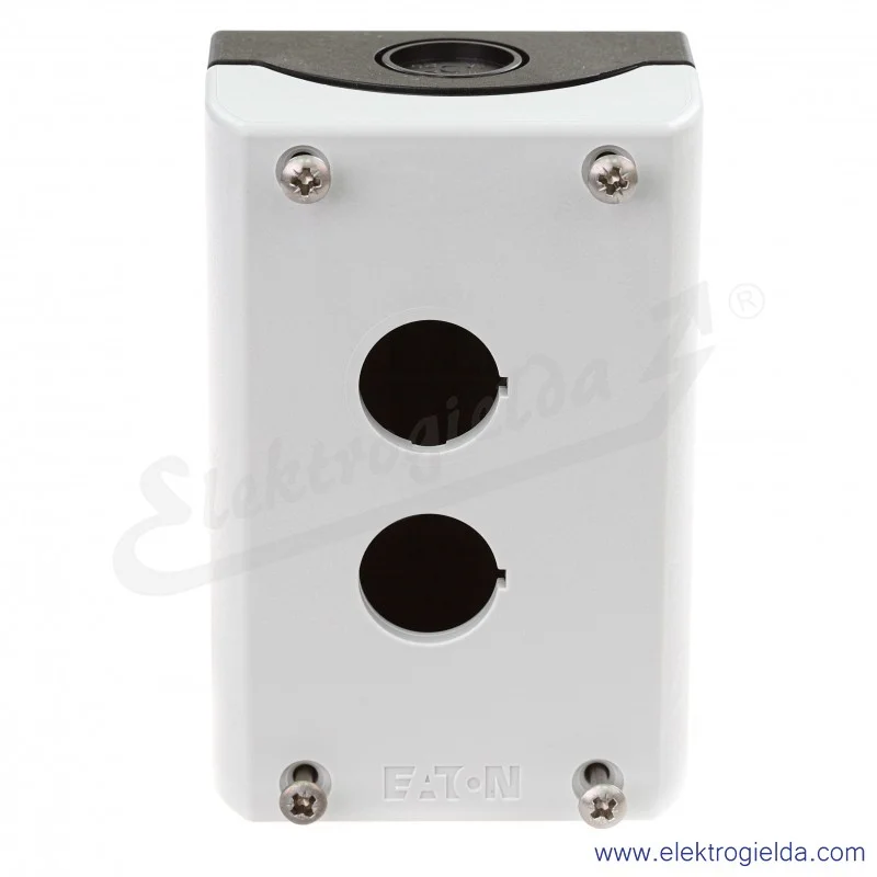 Kaseta pusta 216537, M22-I2, 2 otworowa 22mm, szara, IP67 Kaseta pusta 216537, M22-I2, 2 otworowa 22mm, szara, IP67