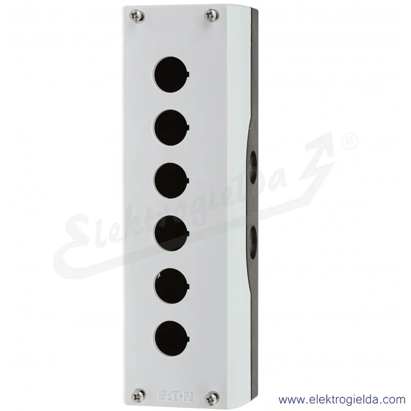 Kaseta pusta 216540, M22-I6, 6 otworowa 22mm, szara, IP67 Kaseta pusta 216540, M22-I6, 6 otworowa 22mm, szara, IP67