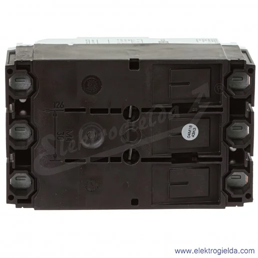 Wyłącznik mocy kompaktowy 259077, NZMB1-A63 3P, 63A, 25kA, zaciski ramowe, dźwignia czarna Wyłącznik mocy kompaktowy 259077, NZMB1-A63 3P, 63A, 25kA, zaciski ramowe, dźwignia czarna