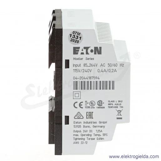 Zasilacz 212319, EASY 400 POW, 230VAC, 24VDC, 1.25A, montaż DIN Zasilacz 212319, EASY 400 POW, 230VAC, 24VDC, 1.25A, montaż DIN