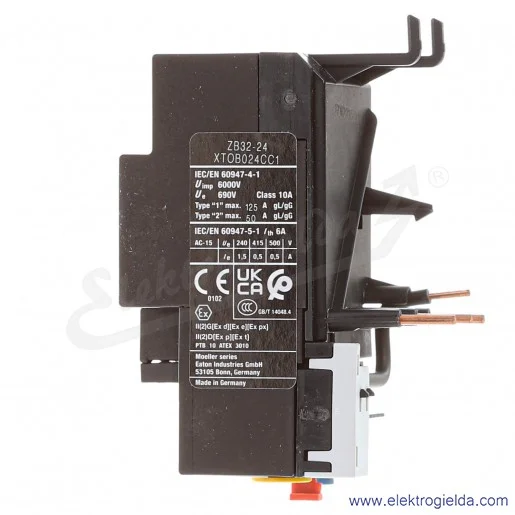 Przekaźnik termiczny 278453, ZB32-24, 1NO1NC, 16-24A, klasa 10 Przekaźnik termiczny 278453, ZB32-24, 1NO1NC, 16-24A, klasa 10