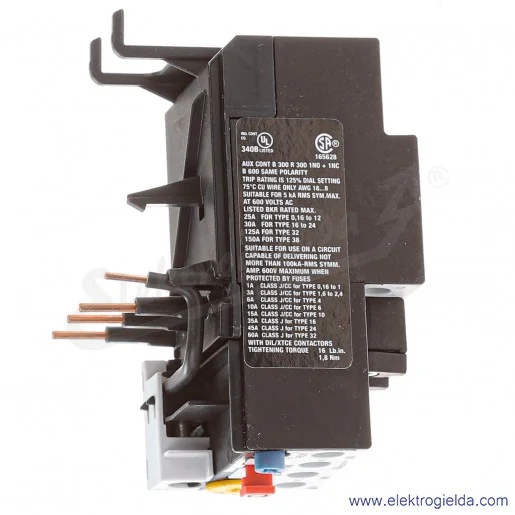 Przekaźnik termiczny 278453, ZB32-24, 1NO1NC, 16-24A, klasa 10 Przekaźnik termiczny 278453, ZB32-24, 1NO1NC, 16-24A, klasa 10