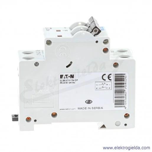 Wyłącznik nadprądowy 270452, CLS6-C10/1N, 1P+N, typ C, 10A, 6kA, 400V Wyłącznik nadprądowy 270452, CLS6-C10/1N, 1P+N, typ C, 10A, 6kA, 400V