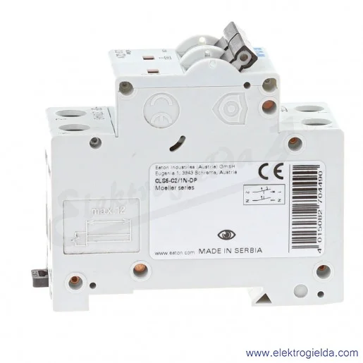 Wyłącznik nadprądowy 270449, CLS6-C2/1N, 1+N, 2A, typ C, 6kA Wyłącznik nadprądowy 270449, CLS6-C2/1N, 1+N, 2A, typ C, 6kA