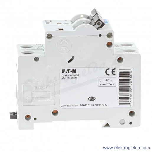 Wyłącznik nadprądowy 270450, CLS6-C4/1N, 1P+N, typ C, 4A, 6kA Wyłącznik nadprądowy 270450, CLS6-C4/1N, 1P+N, typ C, 4A, 6kA