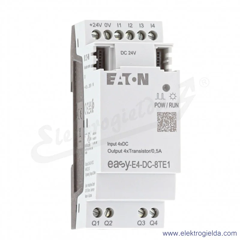 Moduł rozszerzenia EASY-E4-DC-8TE1, 24VDC, 4 wejścia 4 wyjścia Moduł rozszerzenia EASY-E4-DC-8TE1, 24VDC, 4 wejścia 4 wyjścia