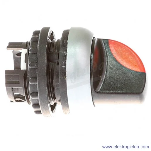 Napęd przełącznika 216825, M22-WRLK-R, piórkowy czerwony, 2 położeniowy 0-1, z podświetleniem, stabilny Napęd przełącznika 216825, M22-WRLK-R, piórkowy czerwony, 2 położeniowy 0-1, z podświetleniem, stabilny