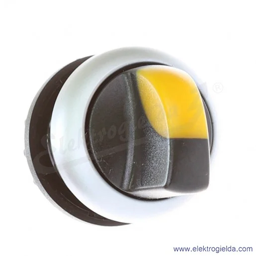 Napęd przełącznika 216818, M22-WLK-Y, żółty, piórkowy, 2 położeniowy, podświetlany, samopowrotny, IP66 Napęd przełącznika 216818, M22-WLK-Y, żółty, piórkowy, 2 położeniowy, podświetlany, samopowrotny, IP66