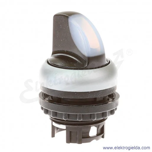 Napęd przełącznika 216823, M22-WRLK-W, biały piórkowy, 2 położeniowy 0-1, z podświetleniem, stabilny Napęd przełącznika 216823, M22-WRLK-W, biały piórkowy, 2 położeniowy 0-1, z podświetleniem, stabilny