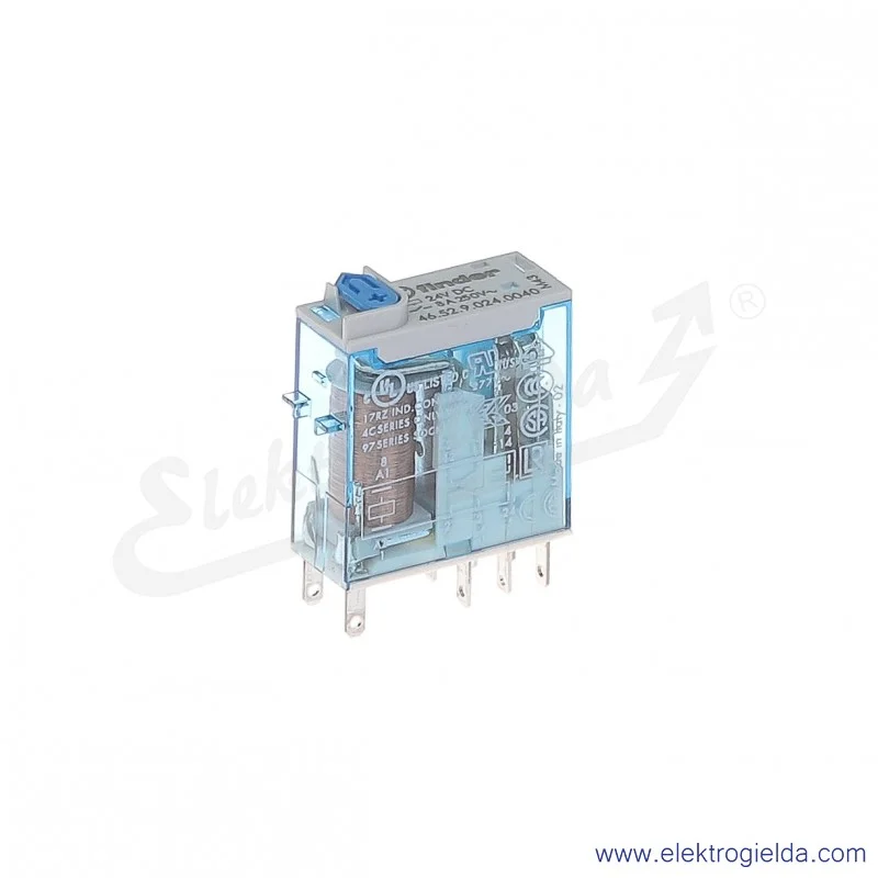 Przekaźnik elektromagnetyczny 46.52.9.024.0040 2P 24V DC Przekaźnik elektromagnetyczny 46.52.9.024.0040 2P 24V DC