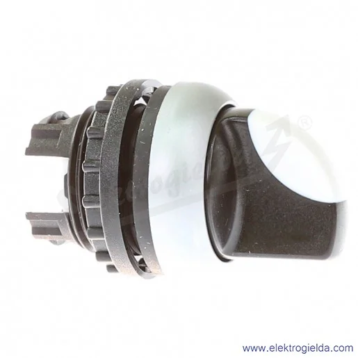 Napęd przełącznika 216867, M22-WRK, piórkowy biały, 2 położeniowy 1-0, stabilny Napęd przełącznika 216867, M22-WRK, piórkowy biały, 2 położeniowy 1-0, stabilny