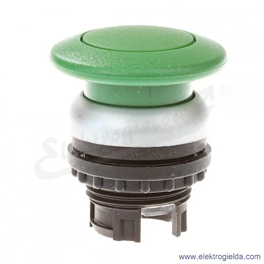 Napęd przycisku 216716, M22-DP-G, zielony, grzybek, z samopowrotem, IP67 Napęd przycisku 216716, M22-DP-G, zielony, grzybek, z samopowrotem, IP67
