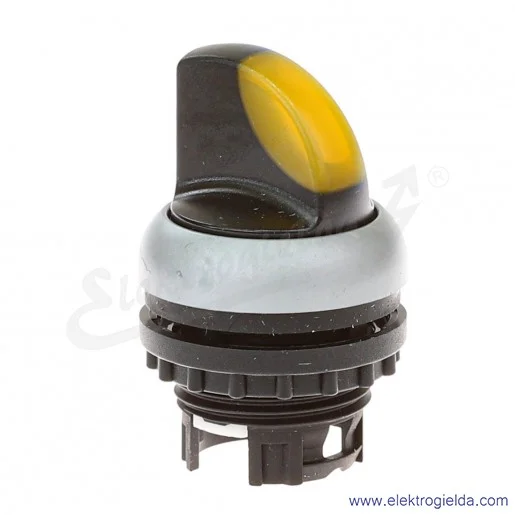 Napęd przełącznika 216829, M22-WRLK-Y, piórkowy żółty, 2 położeniowy 0-1, z podświetleniem, stabilny Napęd przełącznika 216829, M22-WRLK-Y, piórkowy żółty, 2 położeniowy 0-1, z podświetleniem, stabilny