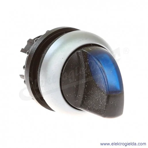 Napęd przełącznika 216851, M22-WRLK3-B ,1-0-2, niebieski z podświetleniem, stabilny Napęd przełącznika 216851, M22-WRLK3-B ,1-0-2, niebieski z podświetleniem, stabilny