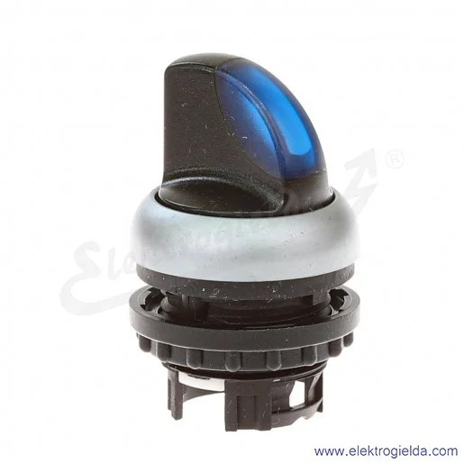 Napęd przełącznika 216851, M22-WRLK3-B ,1-0-2, niebieski z podświetleniem, stabilny Napęd przełącznika 216851, M22-WRLK3-B ,1-0-2, niebieski z podświetleniem, stabilny