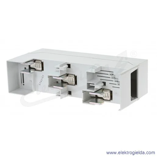 Adapter przyłączający 107183, BBA-TP3/50 na szynę zbiorczą, 3P, 300A, szerokość 54mm Adapter przyłączający 107183, BBA-TP3/50 na szynę zbiorczą, 3P, 300A, szerokość 54mm