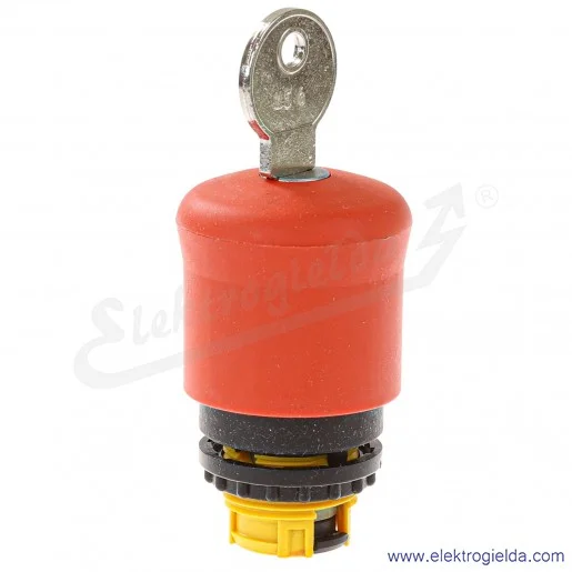 Napęd przycisku bezpieczeństwa 216880, M22-PVS-MS, z kluczem, czerwony, IP67 Napęd przycisku bezpieczeństwa 216880, M22-PVS-MS, z kluczem, czerwony, IP67