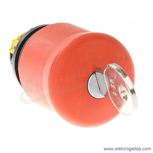 Napęd przycisku bezpieczeństwa 216880, M22-PVS-MS, z kluczem, czerwony, IP67 Napęd przycisku bezpieczeństwa 216880, M22-PVS-MS, z kluczem, czerwony, IP67