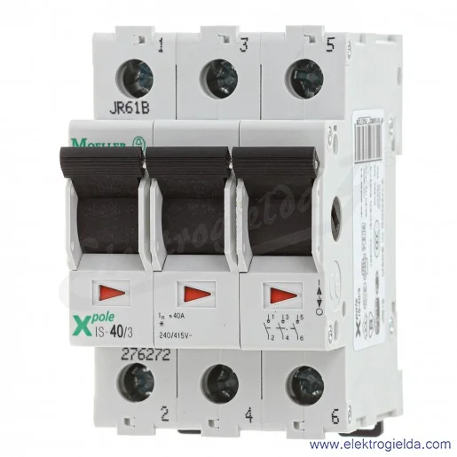 Rozłącznik modułowy 276272, IS-40/3, 3P, 3NO, 40A, 2kA, IP40 Rozłącznik modułowy 276272, IS-40/3, 3P, 3NO, 40A, 2kA, IP40