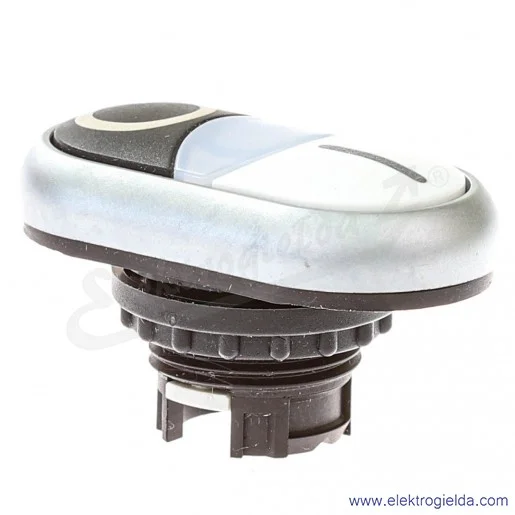 Napęd przycisku 216706 M22-DDL-WS-X1/X0, biało-czarny I-O, z podświetleniem, samopowrotny Napęd przycisku 216706 M22-DDL-WS-X1/X0, biało-czarny I-O, z podświetleniem, samopowrotny