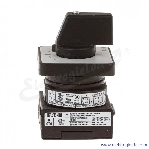 Łącznik krzywkowy 019863, T0-1-8214/E , 1-0-2, 1P, 20A, IP65 Łącznik krzywkowy 019863, T0-1-8214/E , 1-0-2, 1P, 20A, IP65