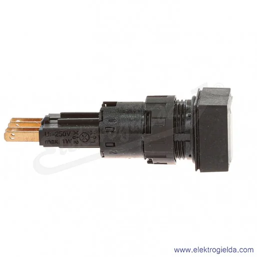 Lampka sygnalizacyjna 088406, Q18LF-WS, 24VAC/DC, biała, kwadratowa 18x18mm Lampka sygnalizacyjna 088406, Q18LF-WS, 24VAC/DC, biała, kwadratowa 18x18mm