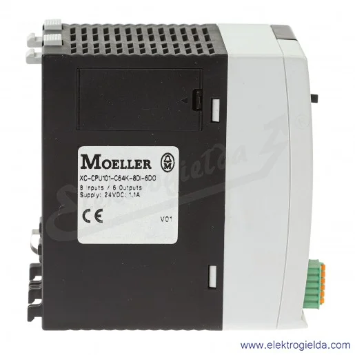 Moduł procesora CPU 262152, XC-CPU101-C64K-8DI-6D0, 24VDC, 8 wejść, 6 wyjść Moduł procesora CPU 262152, XC-CPU101-C64K-8DI-6D0, 24VDC, 8 wejść, 6 wyjść