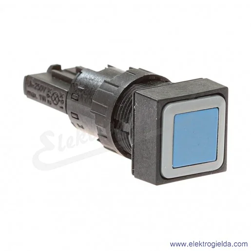 Napęd przycisku 086384, Q18D-BL, niebieski, kwadratowy 18x18mm, z samopowrotem, IP65 Napęd przycisku 086384, Q18D-BL, niebieski, kwadratowy 18x18mm, z samopowrotem, IP65