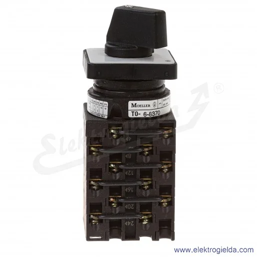 Łącznik krzywkowy 062577, T0-6-8370/E, 6P, 1-2, 20A, IP65 Łącznik krzywkowy 062577, T0-6-8370/E, 6P, 1-2, 20A, IP65
