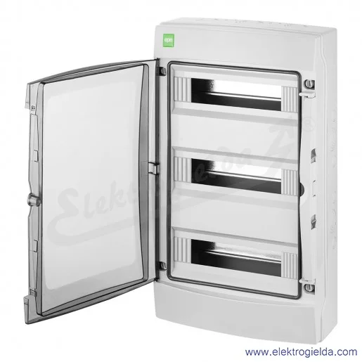 Rozdzielnica modułowa 1607-01, Galant plus, RN 3x12 PE+N, IP65 Rozdzielnica modułowa 1607-01, Galant plus, RN 3x12 PE+N, IP65