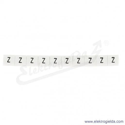 Oznacznik opisowy R34RR-02050205900, EZ-6B *Z*, biały, 100szt