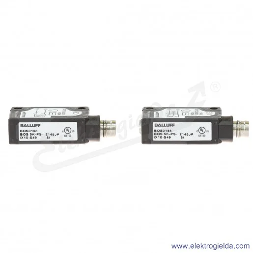 Bariera optoelektroniczna BOS0158, BOS 5K-PS-IX10-S49 jednokierunkowa, PNP NO, złącze M8 3P, 10..30VDC Bariera optoelektroniczna BOS0158, BOS 5K-PS-IX10-S49 jednokierunkowa, PNP NO, złącze M8 3P, 10..30VDC